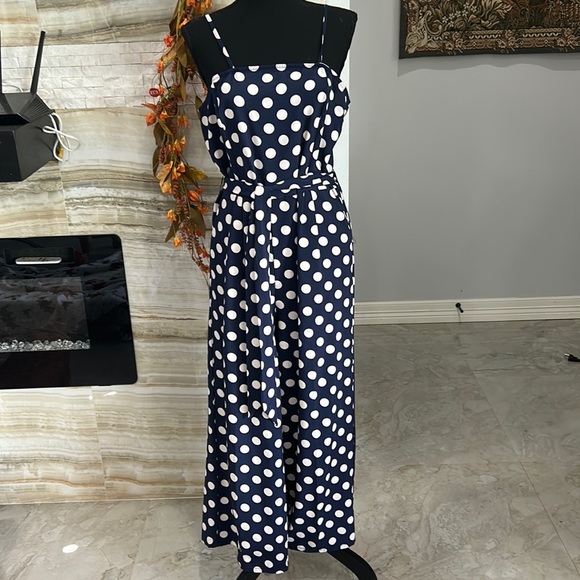 Polka Dot Women’s‎ Cropped Jumpsuit. Size L - Picture 5 of 16